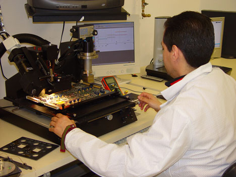 Technician in Lab